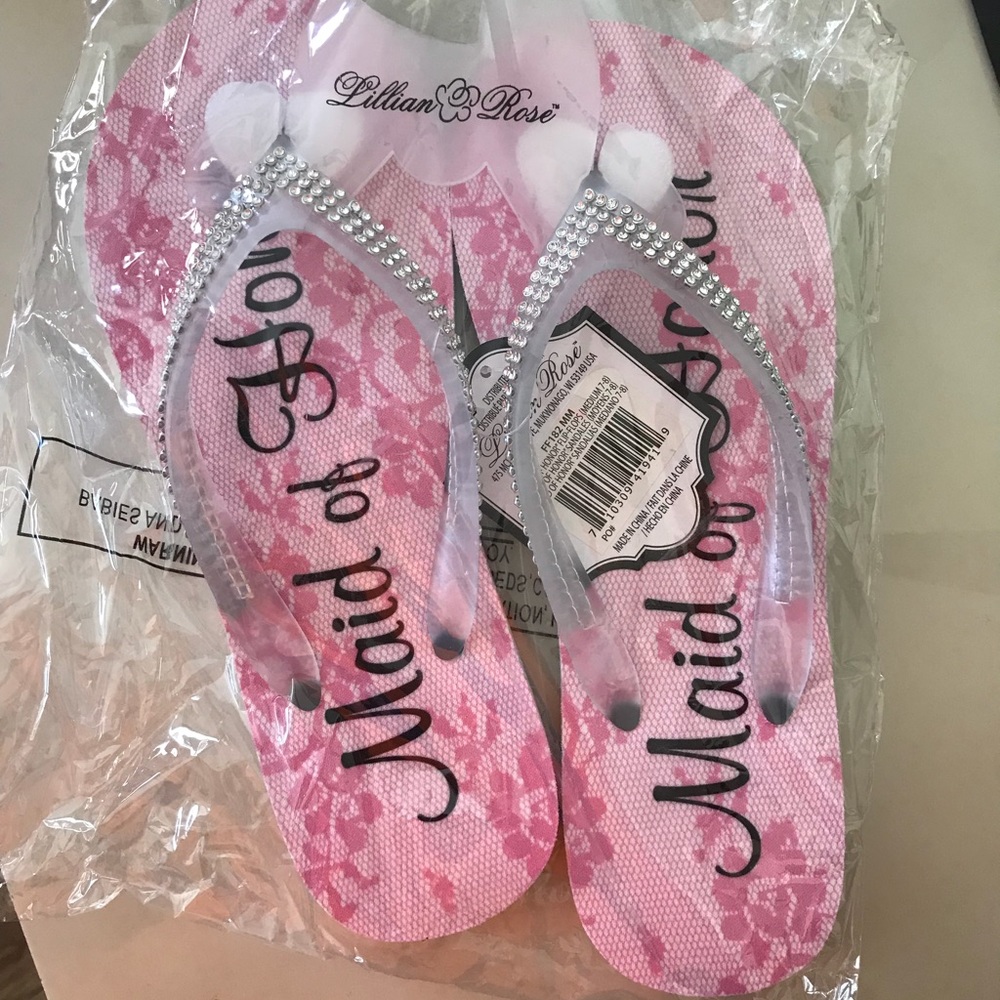Maid of honor flip flops